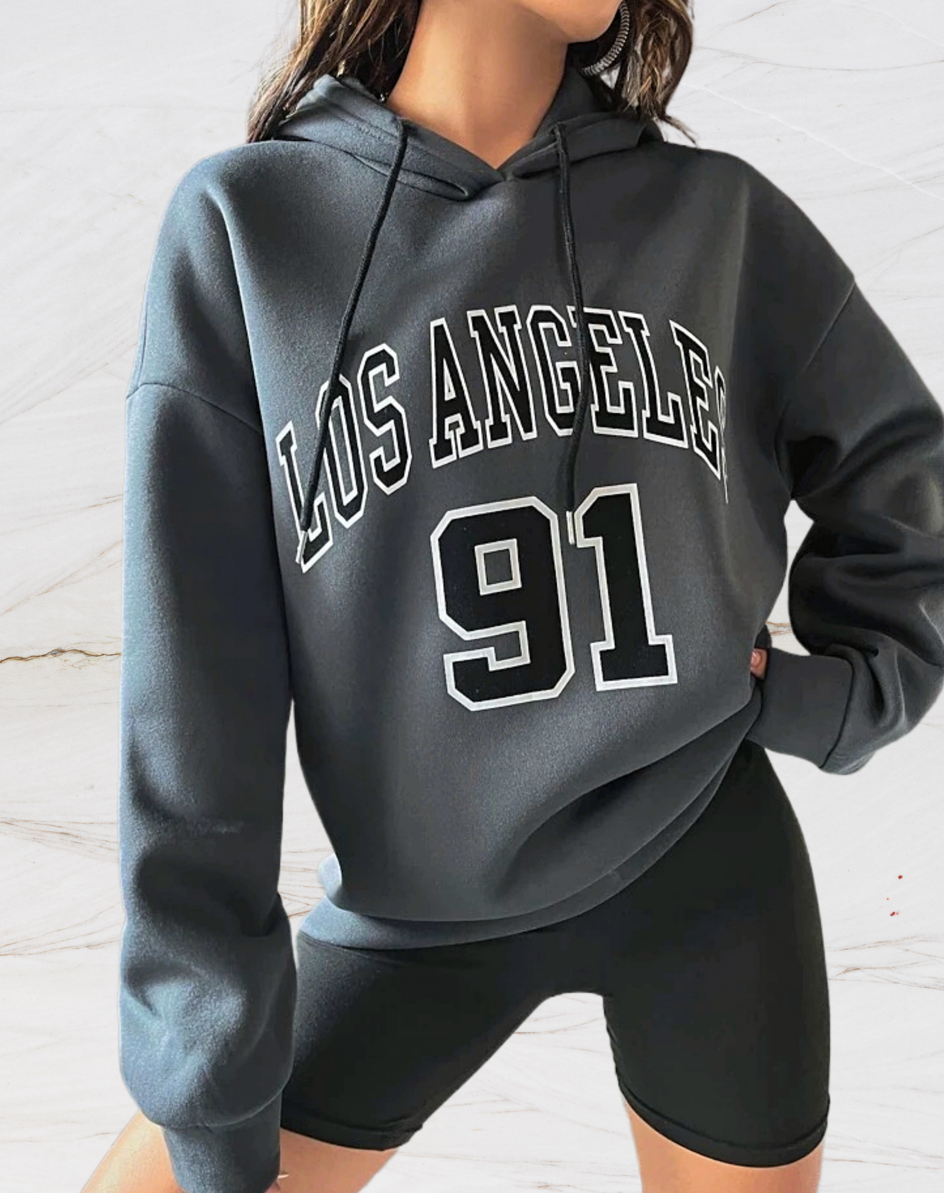 Kapuzenpullover Damen Modern Trendy - IdealeKleiden