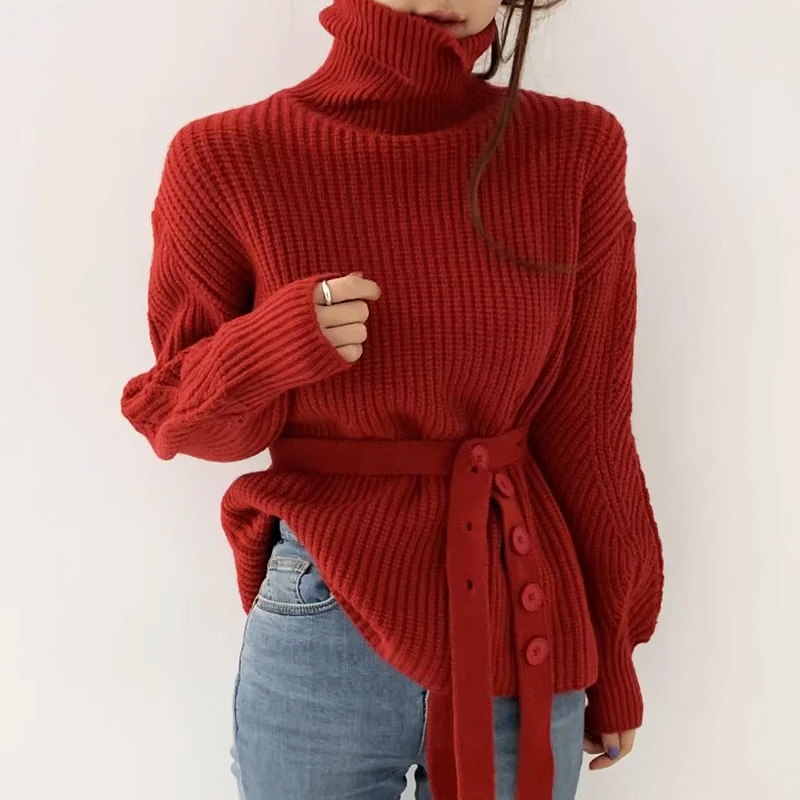 Damen Rollkragenpullover Weich & Komfortabel - IdealeKleiden