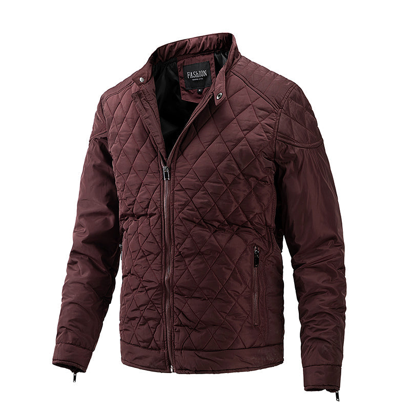 Veste d'hiver homme matelassée zippée