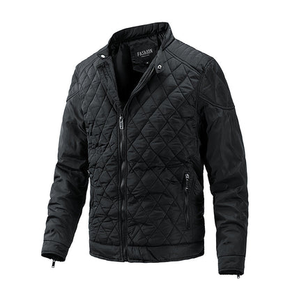 Veste d'hiver homme matelassée zippée