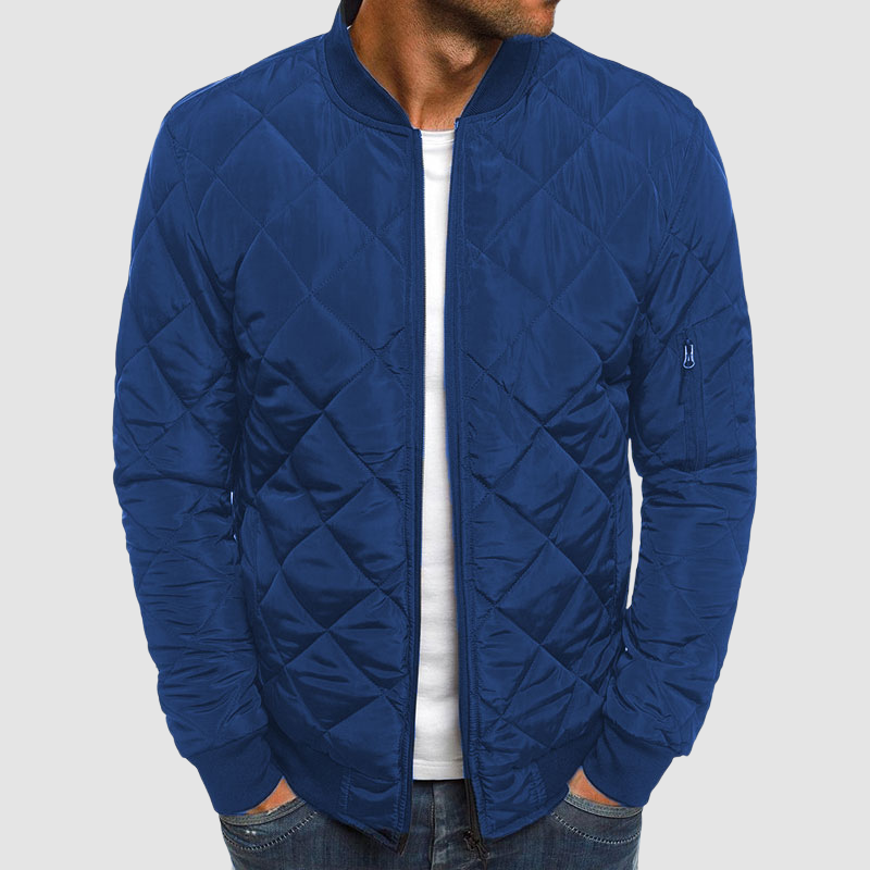 Veste d'hiver homme avec fermeture éclair, chaude