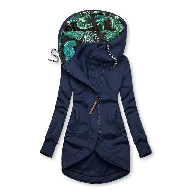 Longue veste d'hiver pour femme - Doudoune chaude doublée