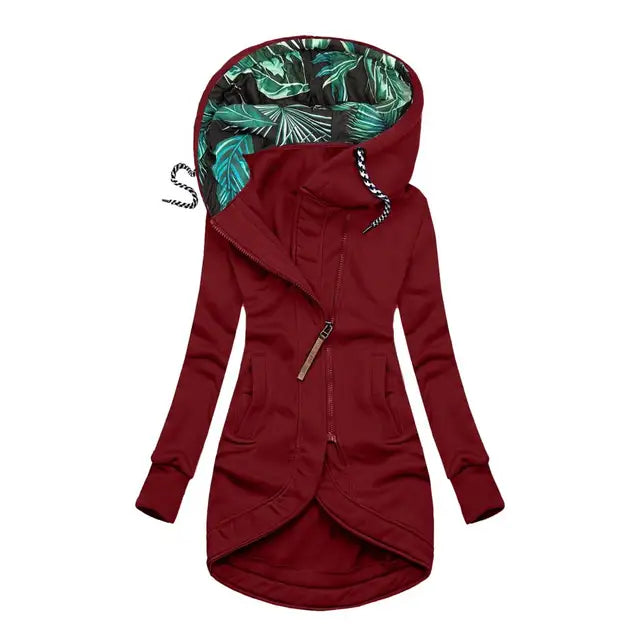 Longue veste d'hiver pour femme - Doudoune chaude doublée