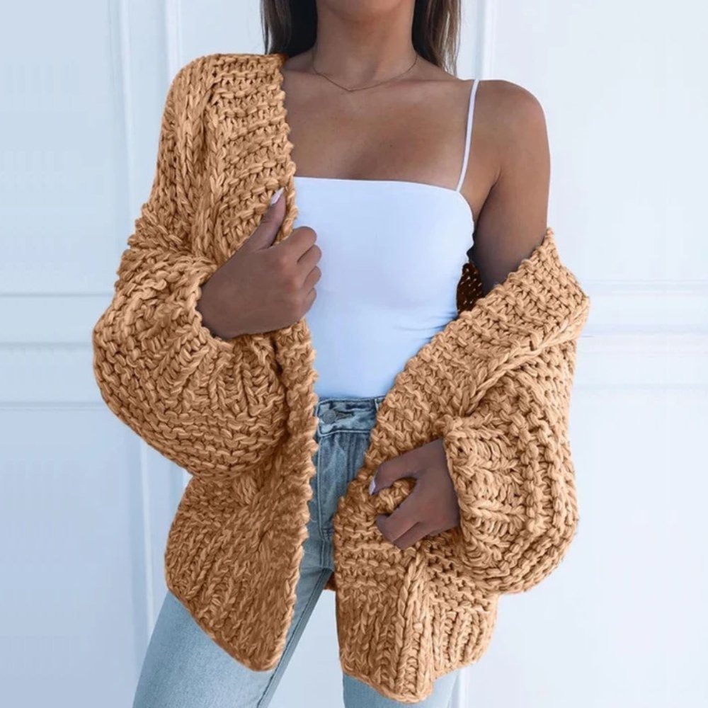 Cardigan Femme Tricot Ample Doux