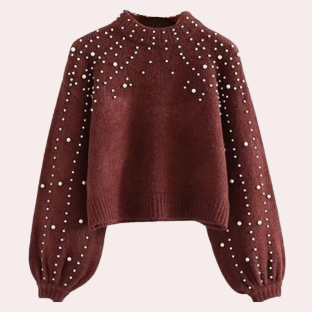 Élégants pulls pour femmes avec ornements en perles