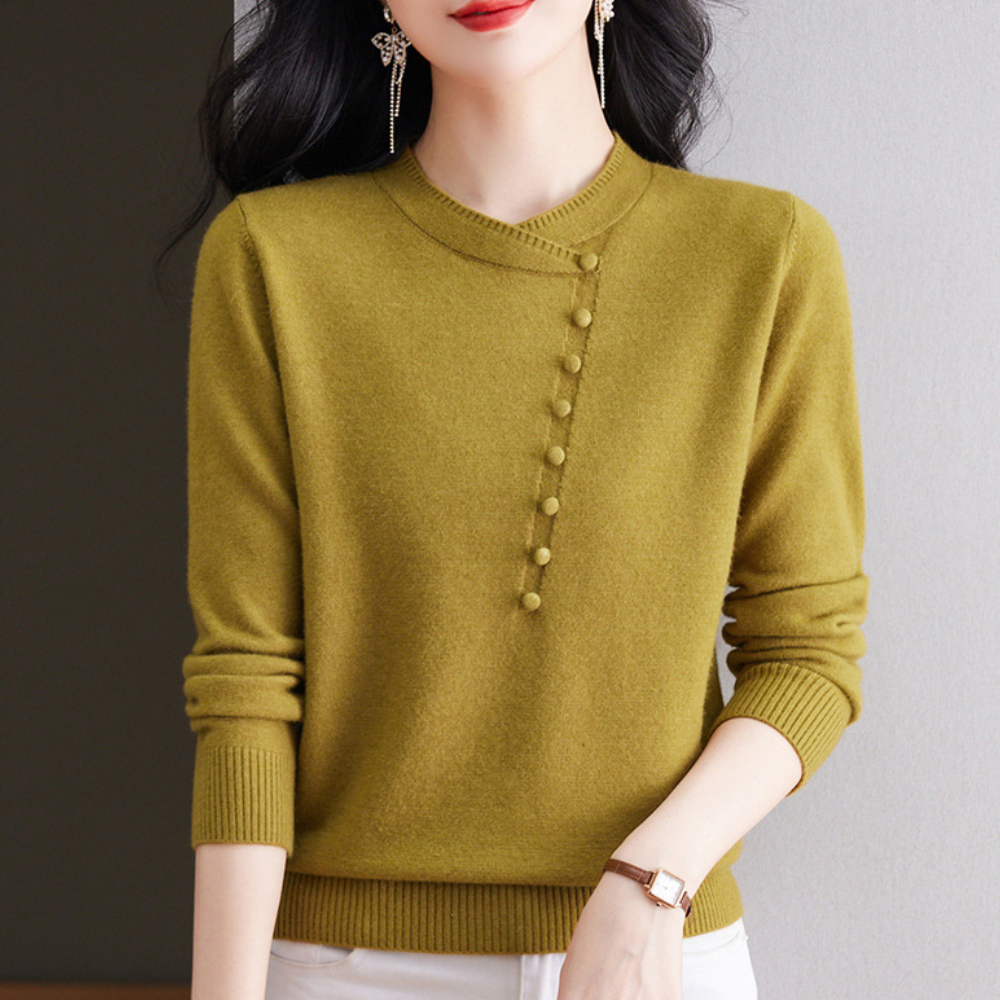 Pull femme Boutons Élégant