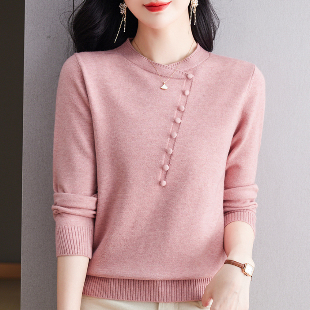 Pull femme Boutons Élégant