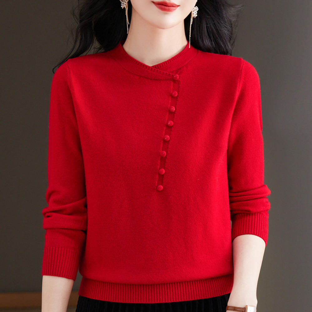 Pull femme Boutons Élégant