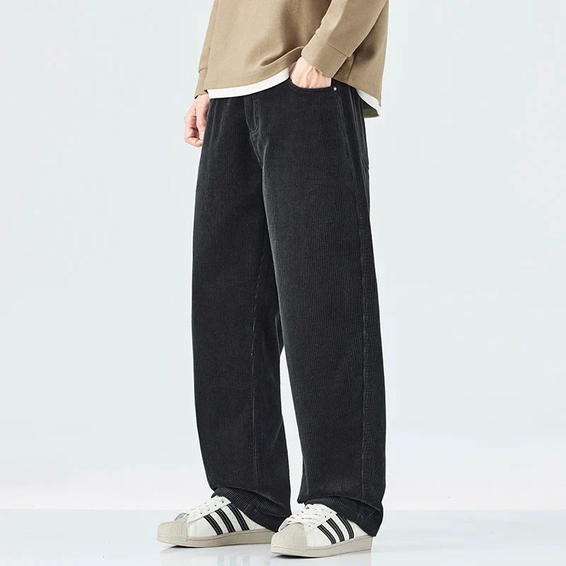 Pantalon en velours côtelé pour homme confortable et élastique