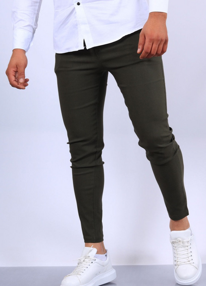 Pantalon Stretch Homme Slim Fit Tactique Multi-Poches