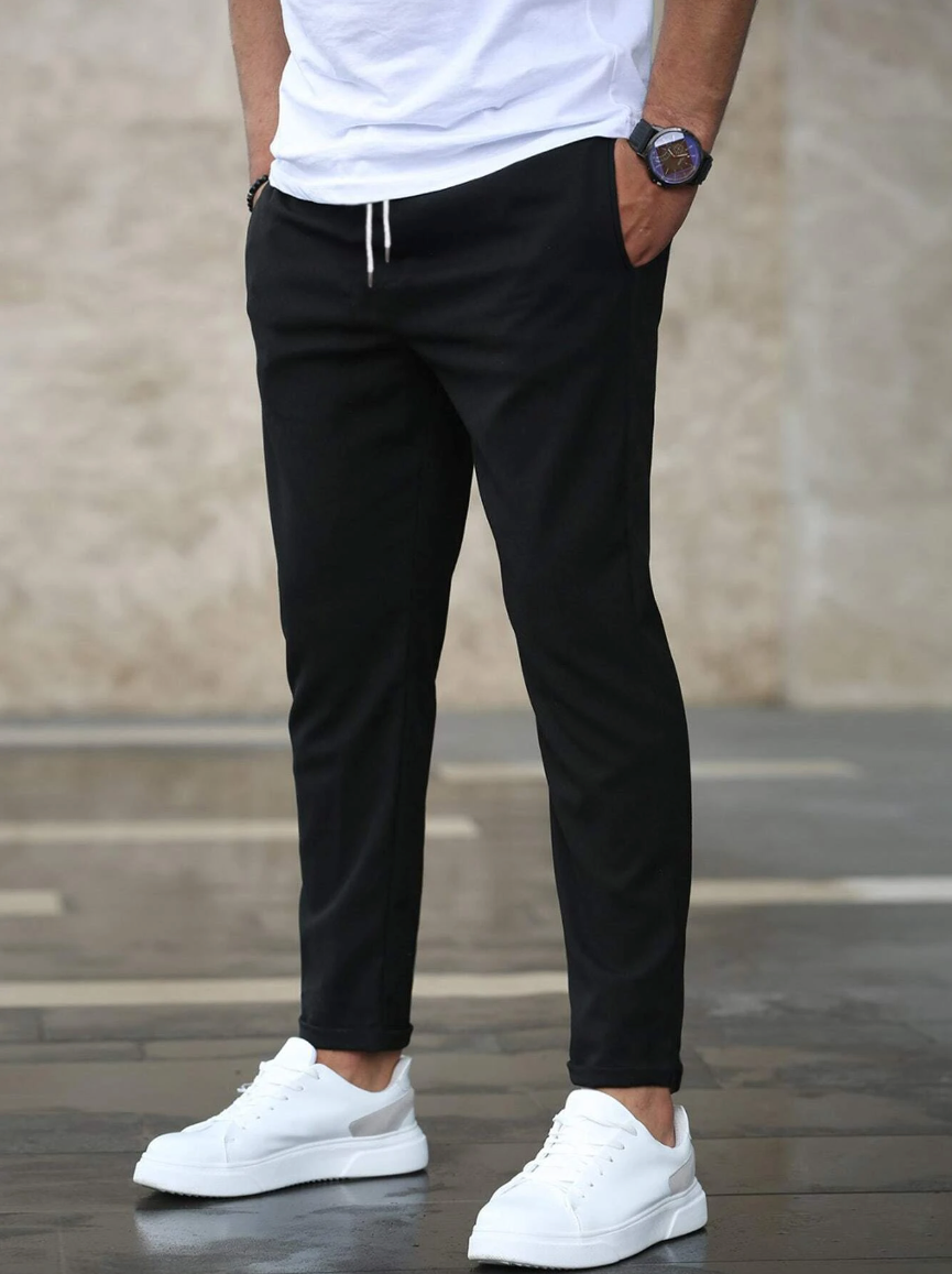 Pantalons de jogging chino skinny extensibles pour homme