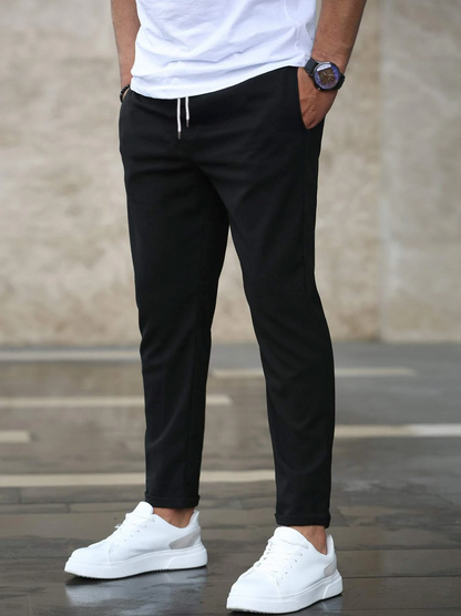 Pantalons de jogging chino skinny extensibles pour homme