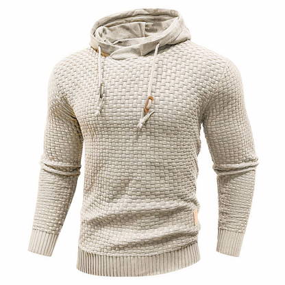 Sweat à capuche en maille slim fit pour homme