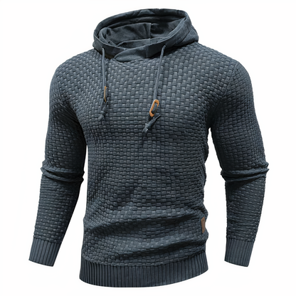 Sweat à capuche en maille slim fit pour homme