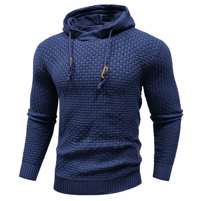 Sweat à capuche en maille slim fit pour homme