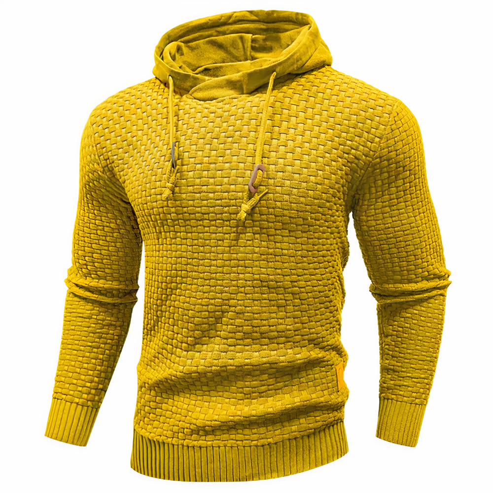 Sweat à capuche en maille slim fit pour homme