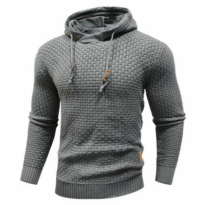 Sweat à capuche en maille slim fit pour homme