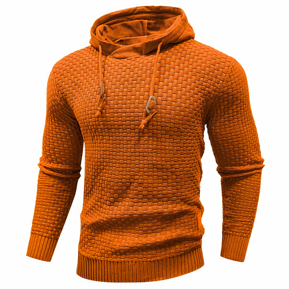 Sweat à capuche en maille slim fit pour homme