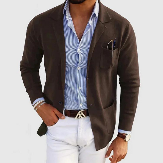 Herren Strickjacke Modern mit Taschen - IdealeKleiden