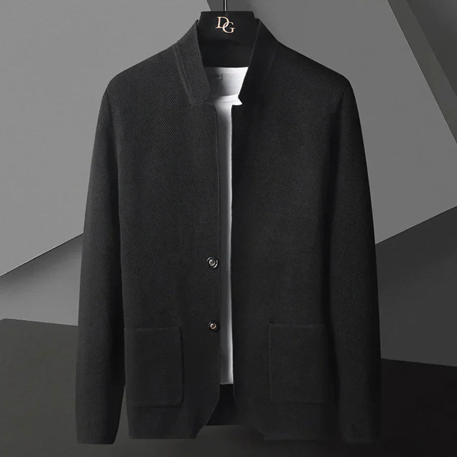 Herren Strickjacke Cardigan mit Knöpfen - IdealeKleiden