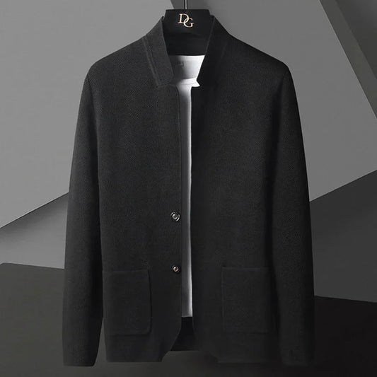Herren Strickjacke Cardigan mit Knöpfen - IdealeKleiden
