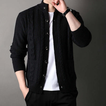 Cardigan torsadé classique pour hommes
