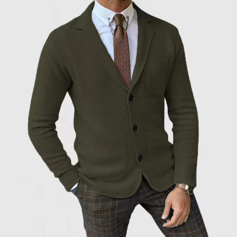 Gilet en maille moderne pour homme à boutons