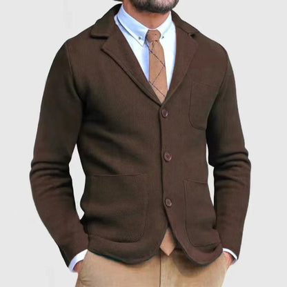Gilet en maille moderne pour homme à boutons