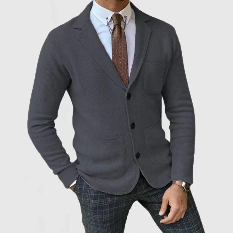 Gilet en maille moderne pour homme à boutons
