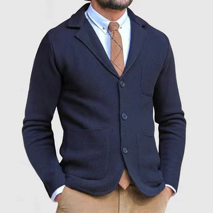 Gilet en maille moderne pour homme à boutons