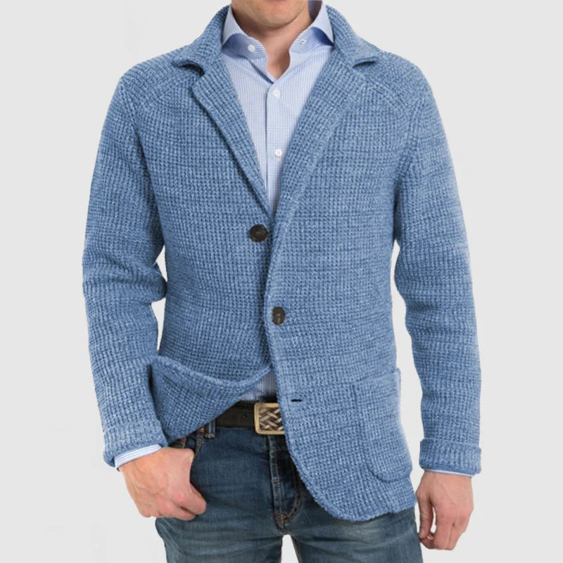 Cardigan homme chaud en grosse maille