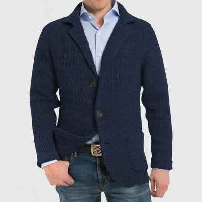 Cardigan homme chaud en grosse maille