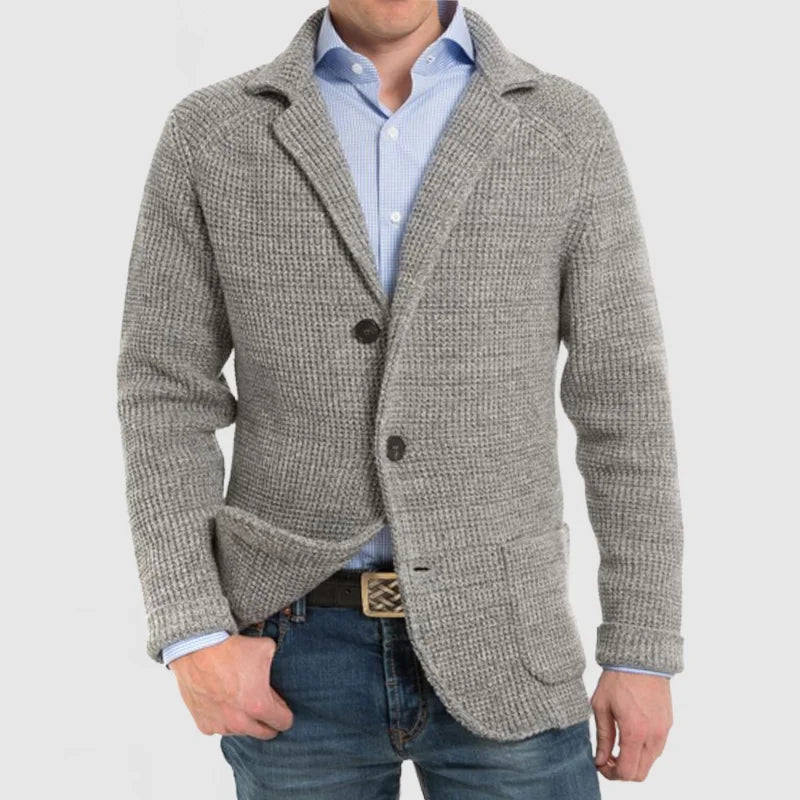 Cardigan homme chaud en grosse maille