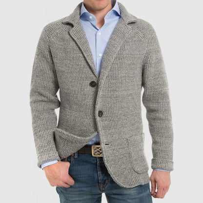 Cardigan homme chaud en grosse maille