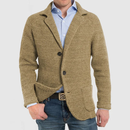 Cardigan homme chaud en grosse maille