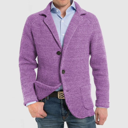 Cardigan homme chaud en grosse maille