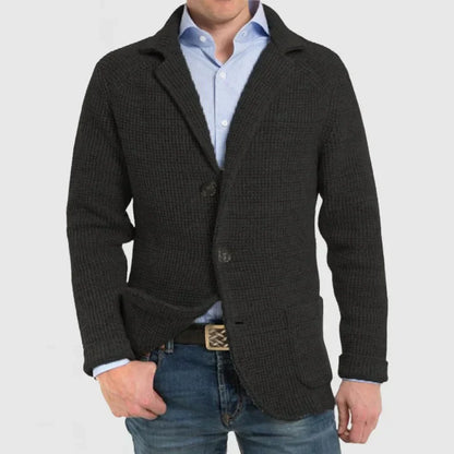 Cardigan homme chaud en grosse maille
