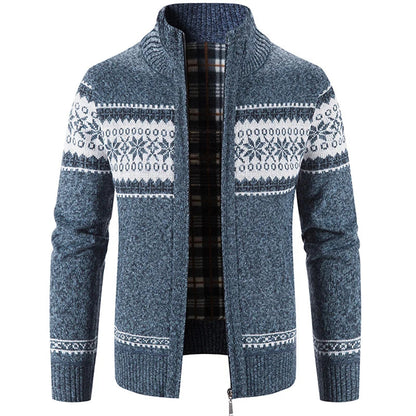 Gilet en tricot chaud zippé pour homme