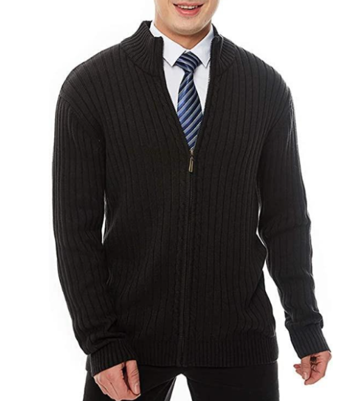 Gilet en maille zippé chaud pour homme