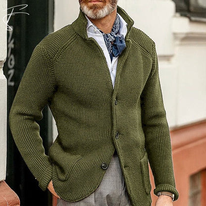 Cardigan pour homme en grosse maille avec poches