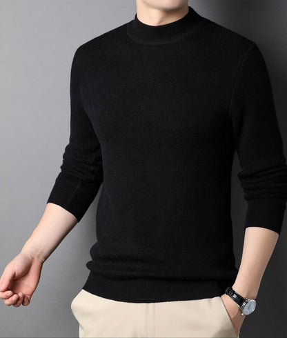 Pull col roulé basique pour homme