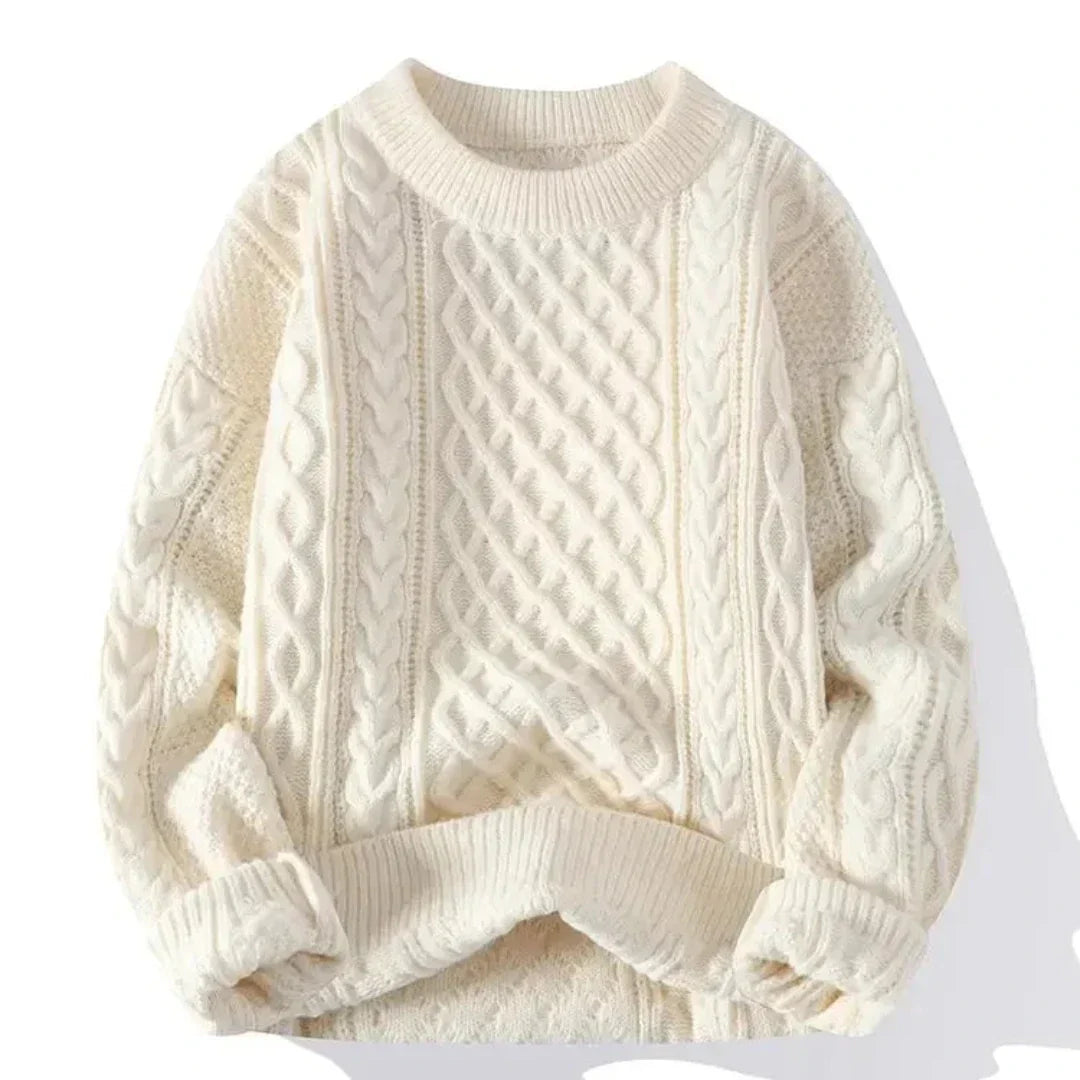 Grand pull torsadé homme