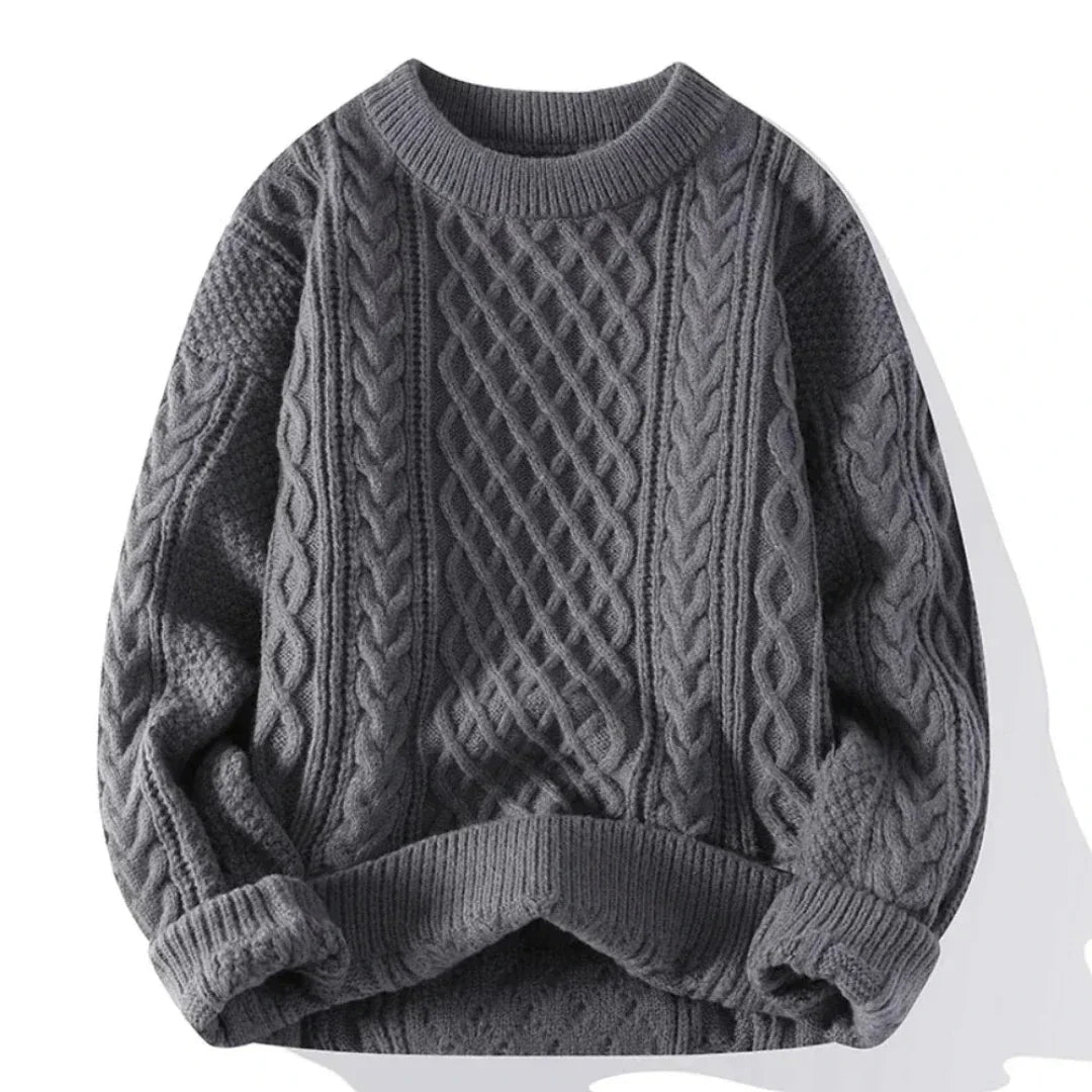 Grand pull torsadé homme