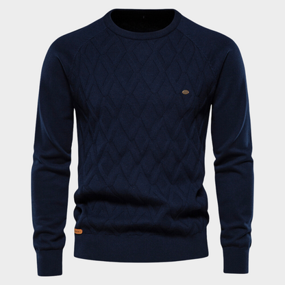 Pull en tricot ras du cou moderne pour homme