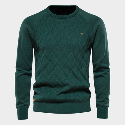 Pull en tricot ras du cou moderne pour homme