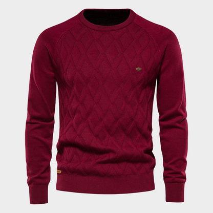 Pull en tricot ras du cou moderne pour homme