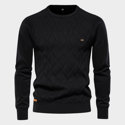 Pull en tricot ras du cou moderne pour homme