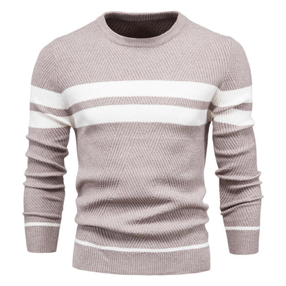 Pull col rond homme coupe ajustée