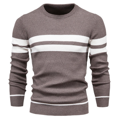 Pull col rond homme coupe ajustée