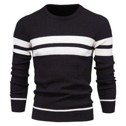 Pull col rond homme coupe ajustée